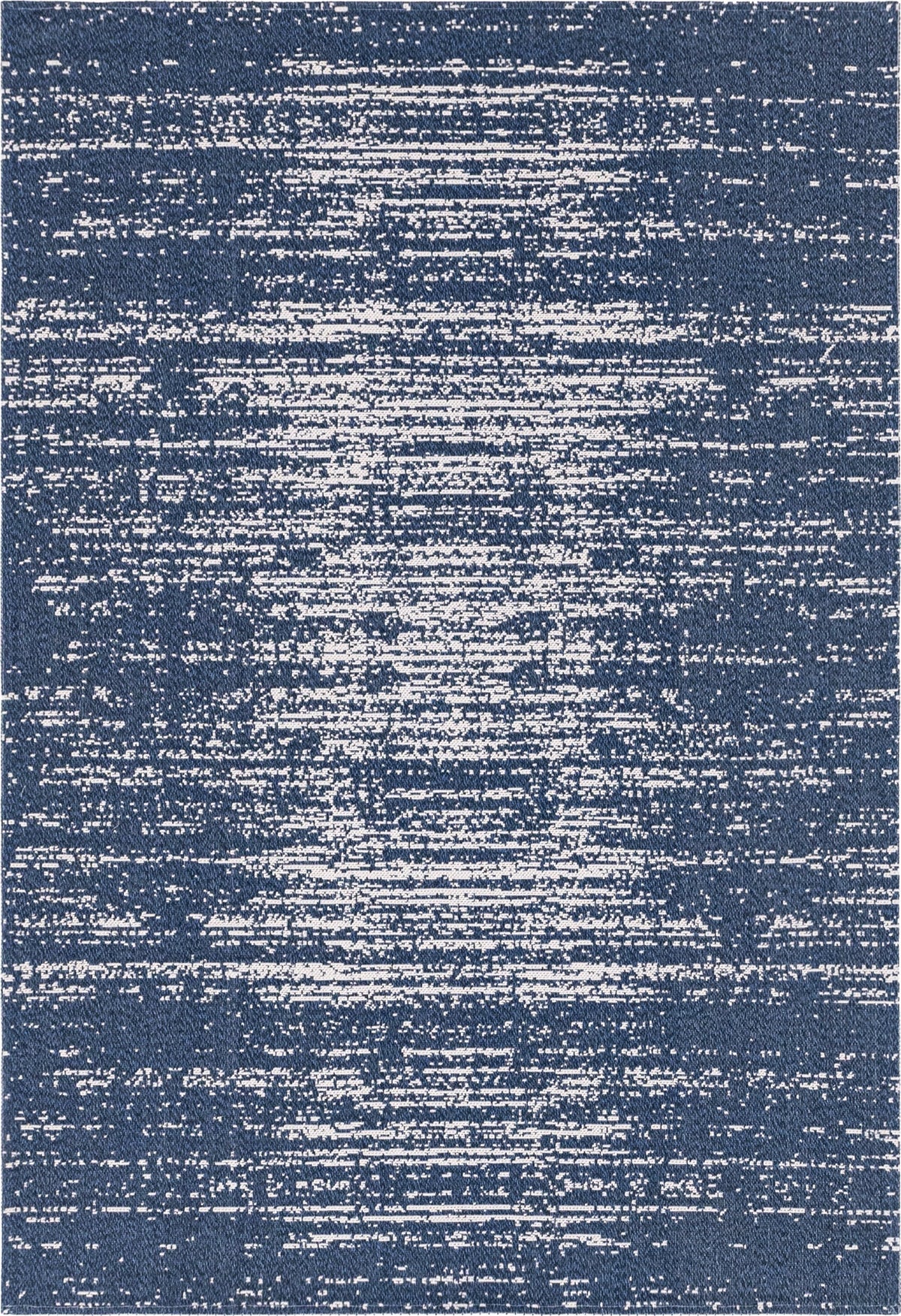 Navy Blue 5' x 8' Flatweave Rug J4264