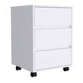 White 3 Drawer Filing Cabinet X939435