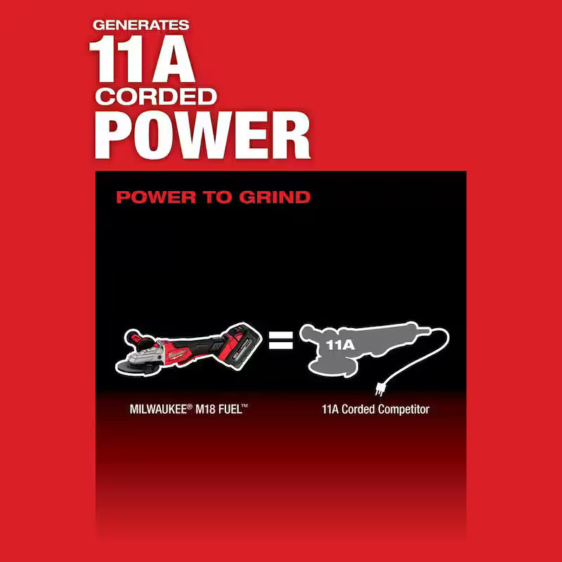 18V Brushless Cordless 5 in. Flathead Braking Grinder M8330