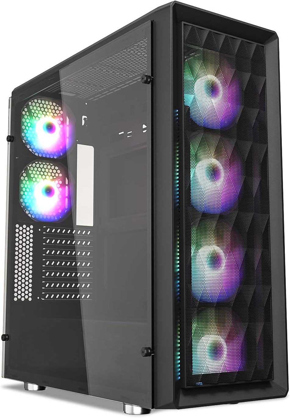 Mid-Tower ATX PC Gaming Case Dual Tempered Glass High Airflow H4750