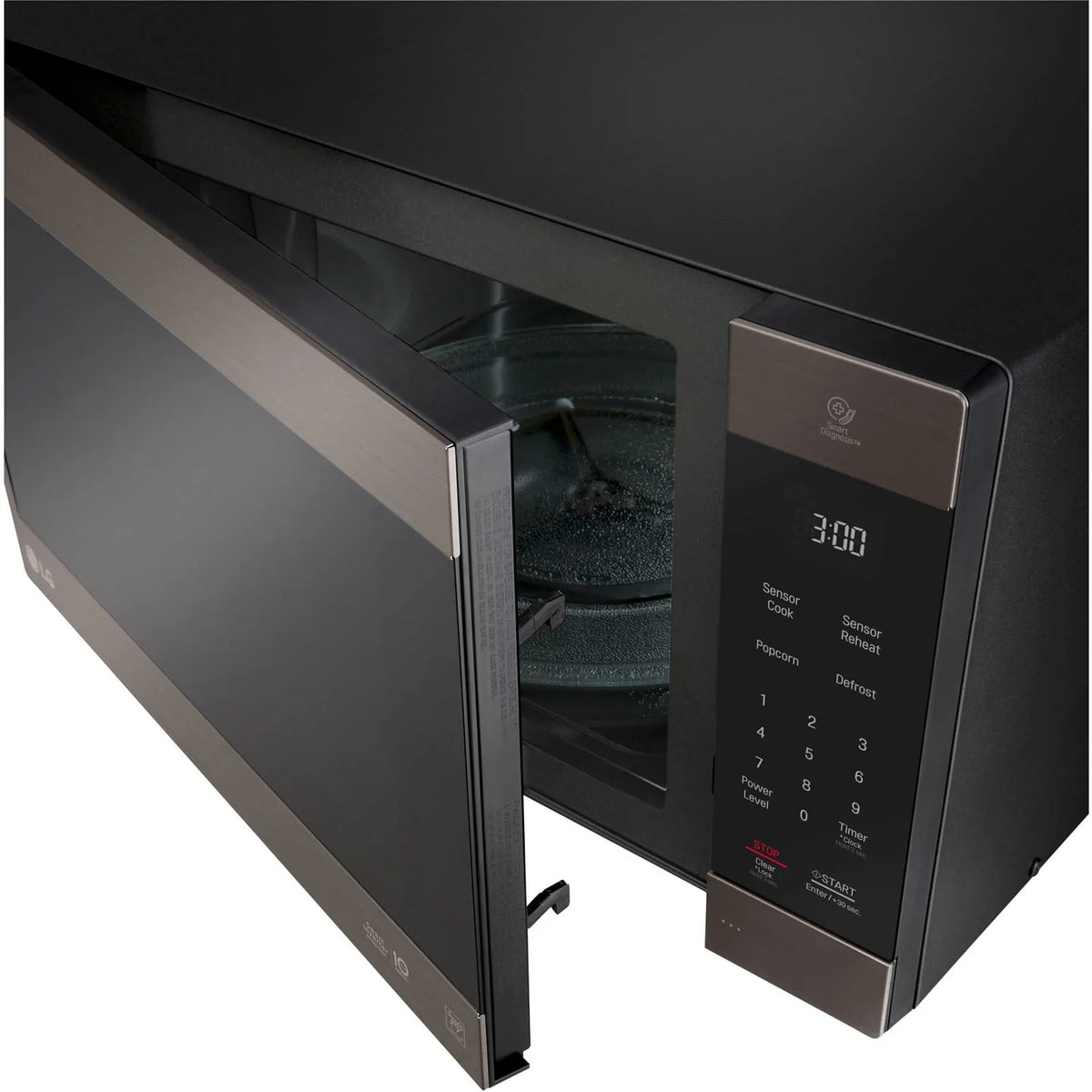 2.0 Cu. Ft. 1200W Black Stainless Steel Countertop Microwave X5476