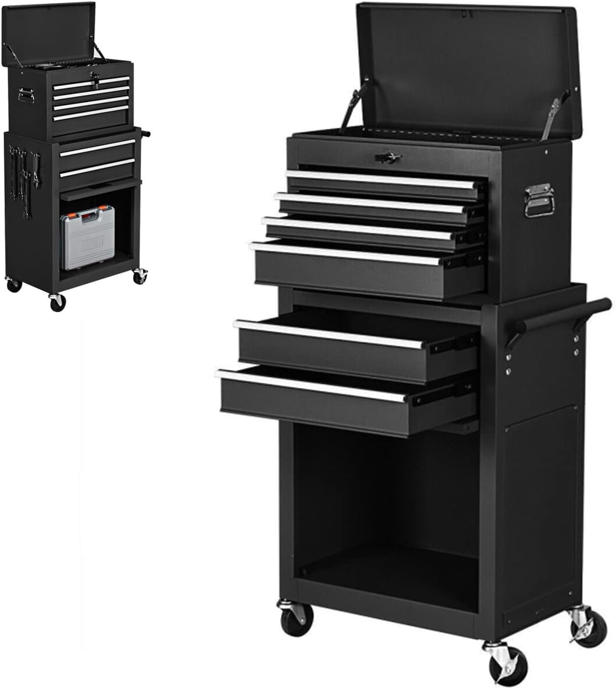6 Drawer Rolling Tool Chest with Locking System Z889