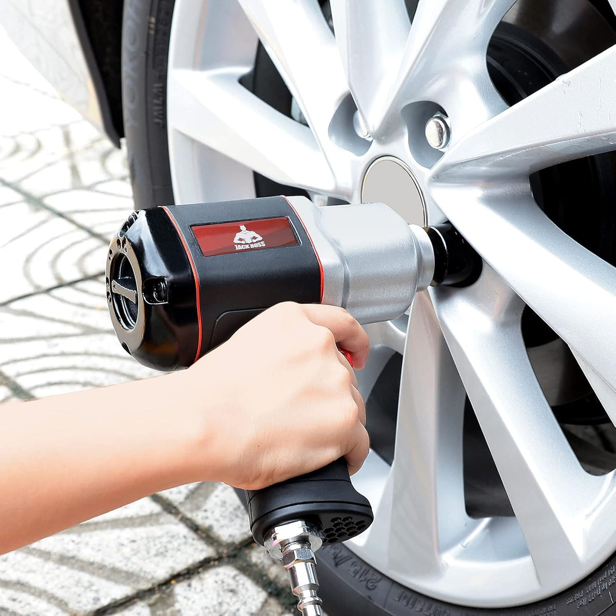 1/2-Inch Drive Air Impact Wrench with 8 Sockets & Case H8148