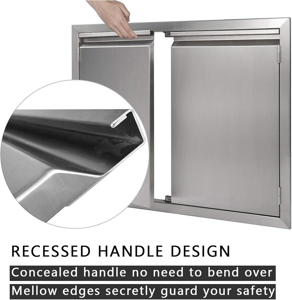 35 W x 24 H 304 Stainless Steel BBQ Access Door B64638