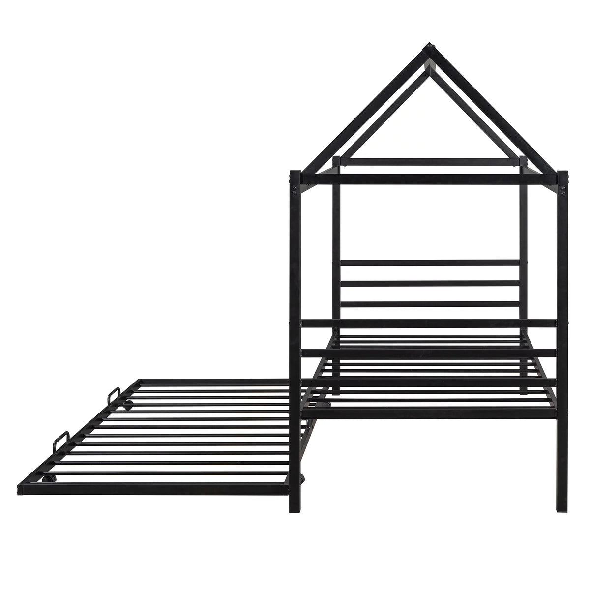 Twin Metal Platform Bed with Trundle J3545