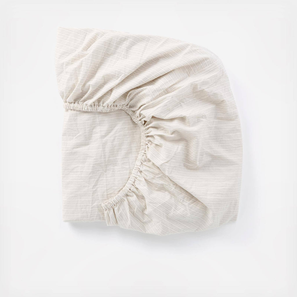 Organic Crinkled Percale Fitted Sheet King Y677
