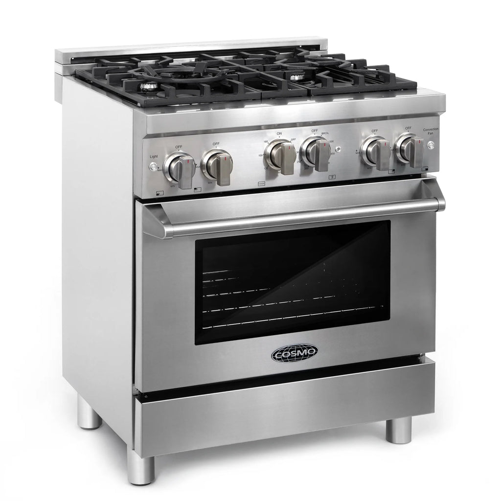 2 Piece Kitchen Appliance Package with Gas Range and Wall Mount Range Hood R678