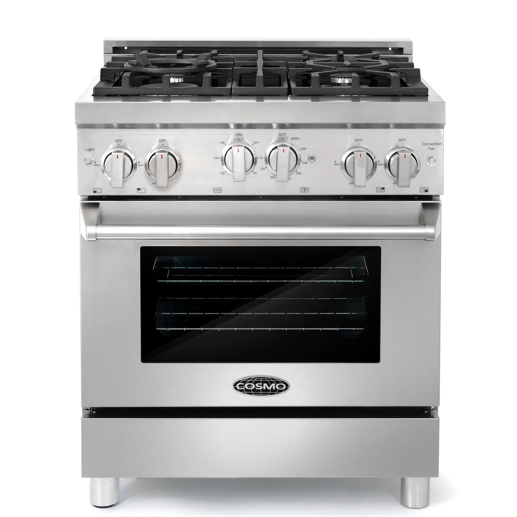 2 Piece Kitchen Appliance Package with Gas Range and Wall Mount Range Hood R678