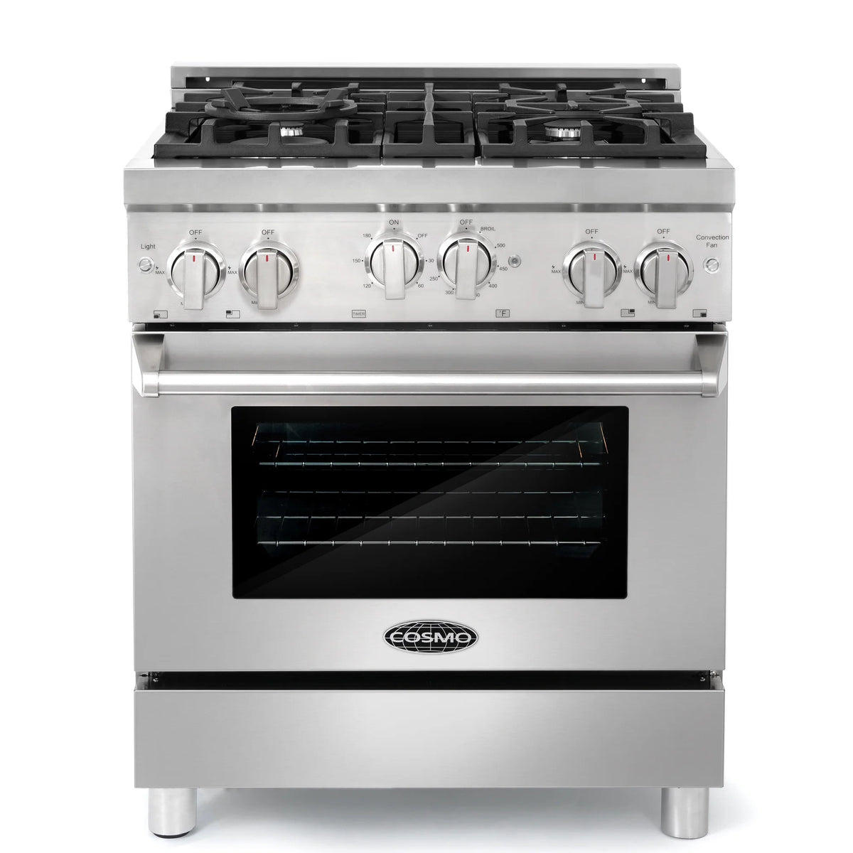 2 Piece Kitchen Appliance Package with Gas Range and Wall Mount Range Hood R678