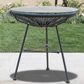 Black Glass Side Table G834