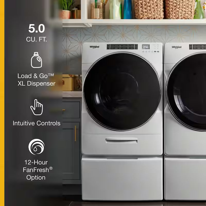 White Stackable Front Load Washing Machine K851