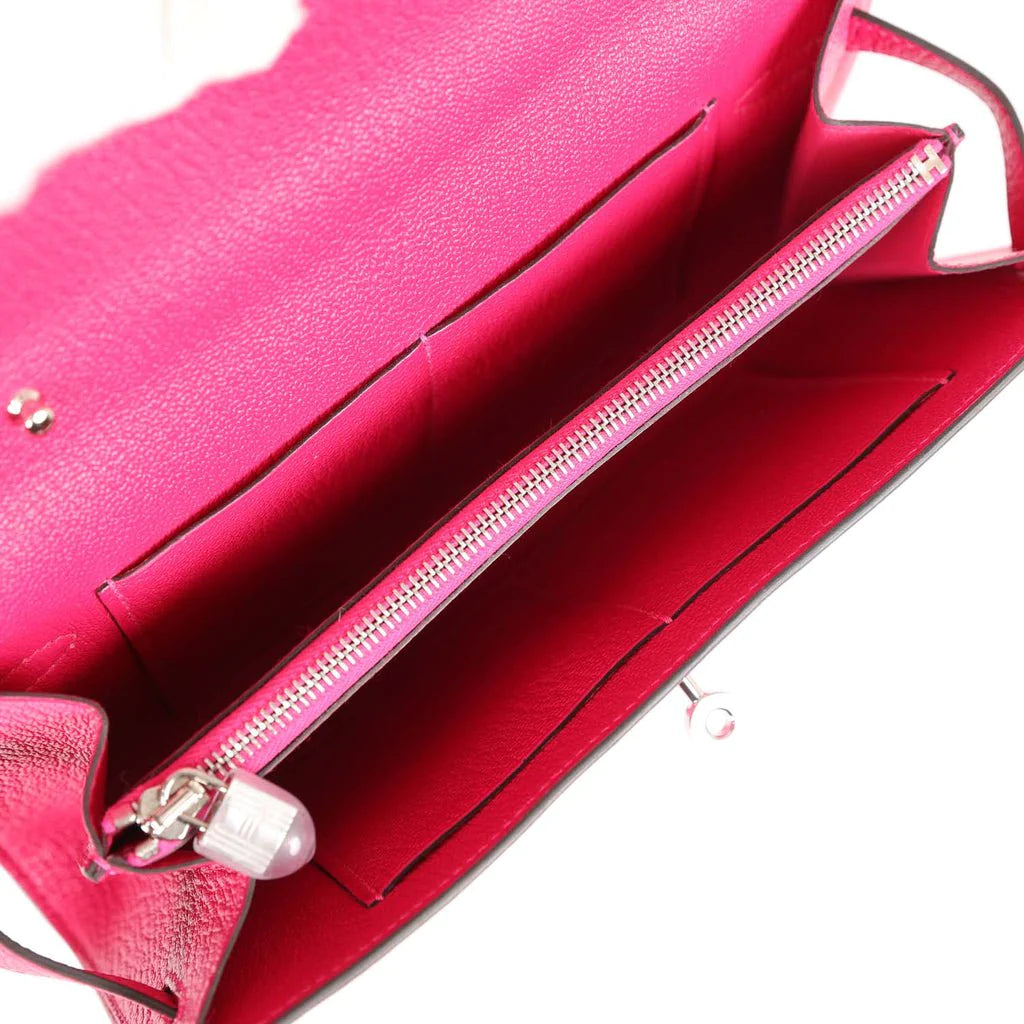 Rose Mexico Chevre Wallet N79604