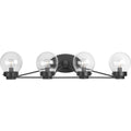 Black Four-Light Bath Light L7866