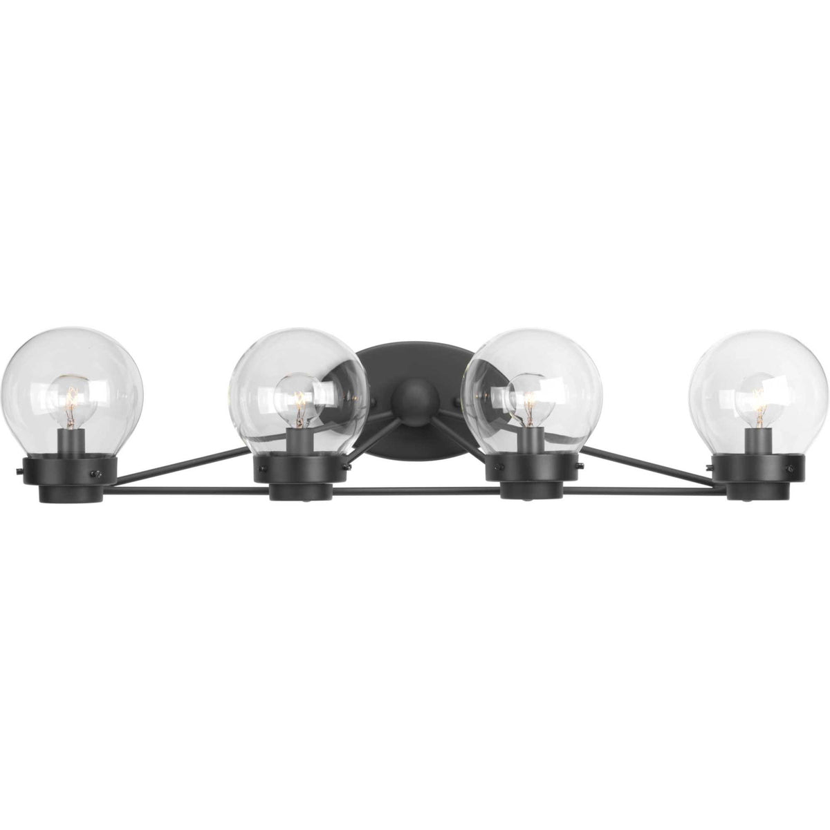 Black Four-Light Bath Light L7866