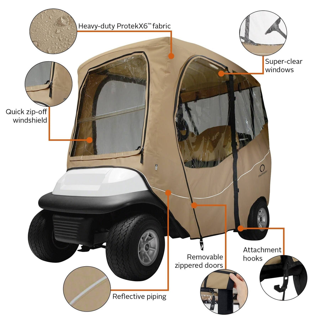 Khaki Golf Cart Enclosure U2224