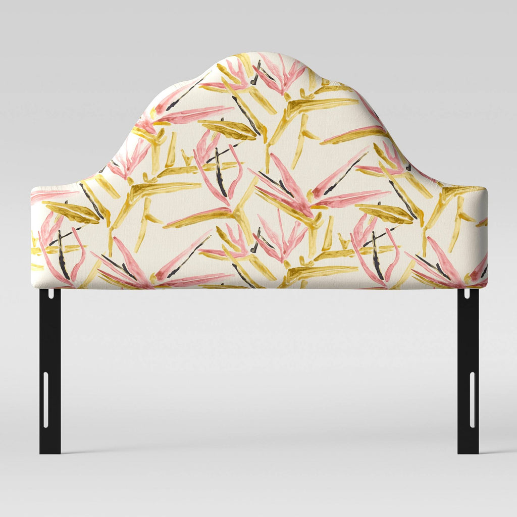 Pink Cream Arched Headboard A435