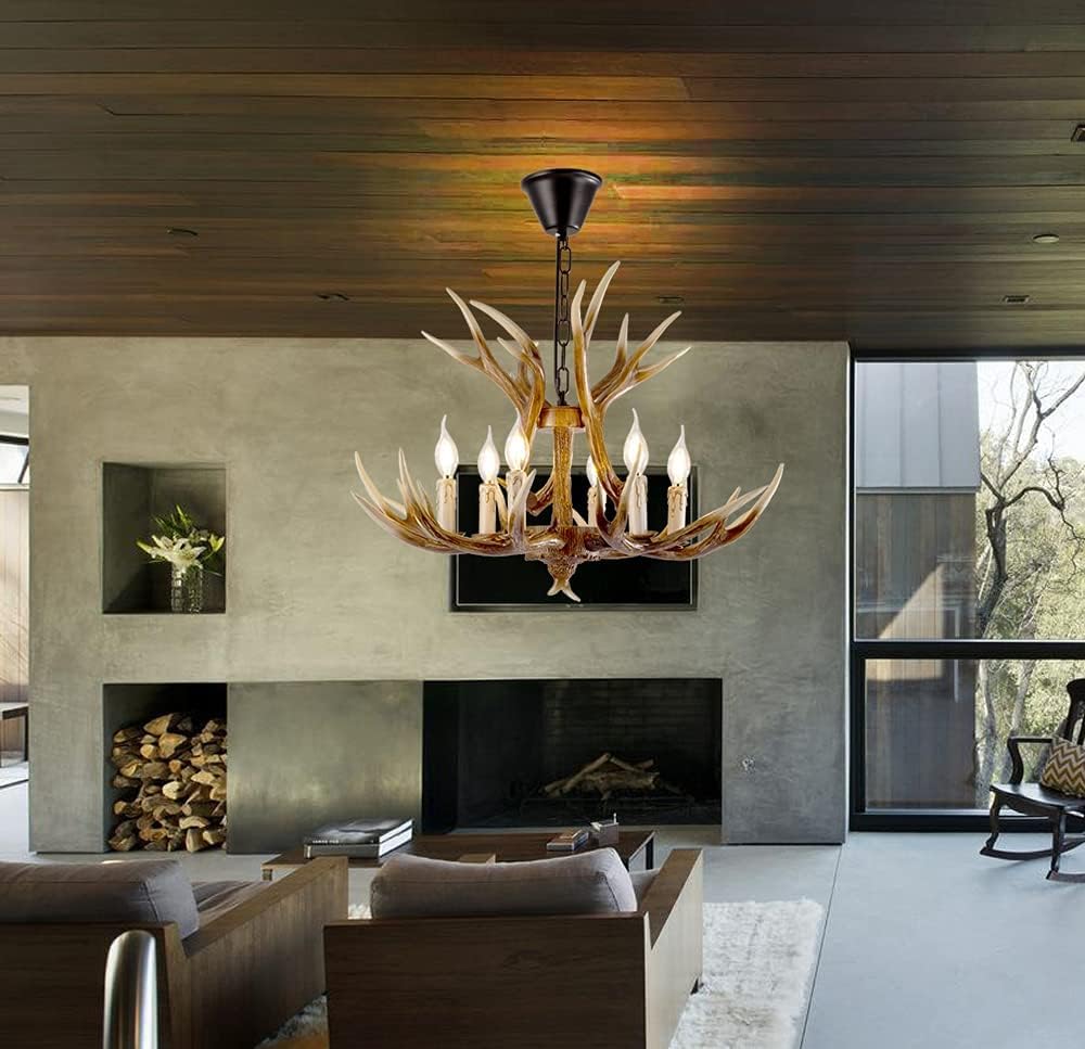 6 Lights Antler Chandelier Z91153
