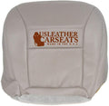 Synthetic Leather Driver Bottom Seat Cover Tan U2637