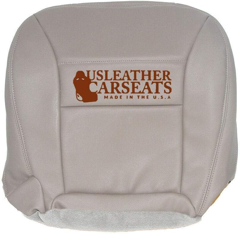 Synthetic Leather Driver Bottom Seat Cover Tan U2637