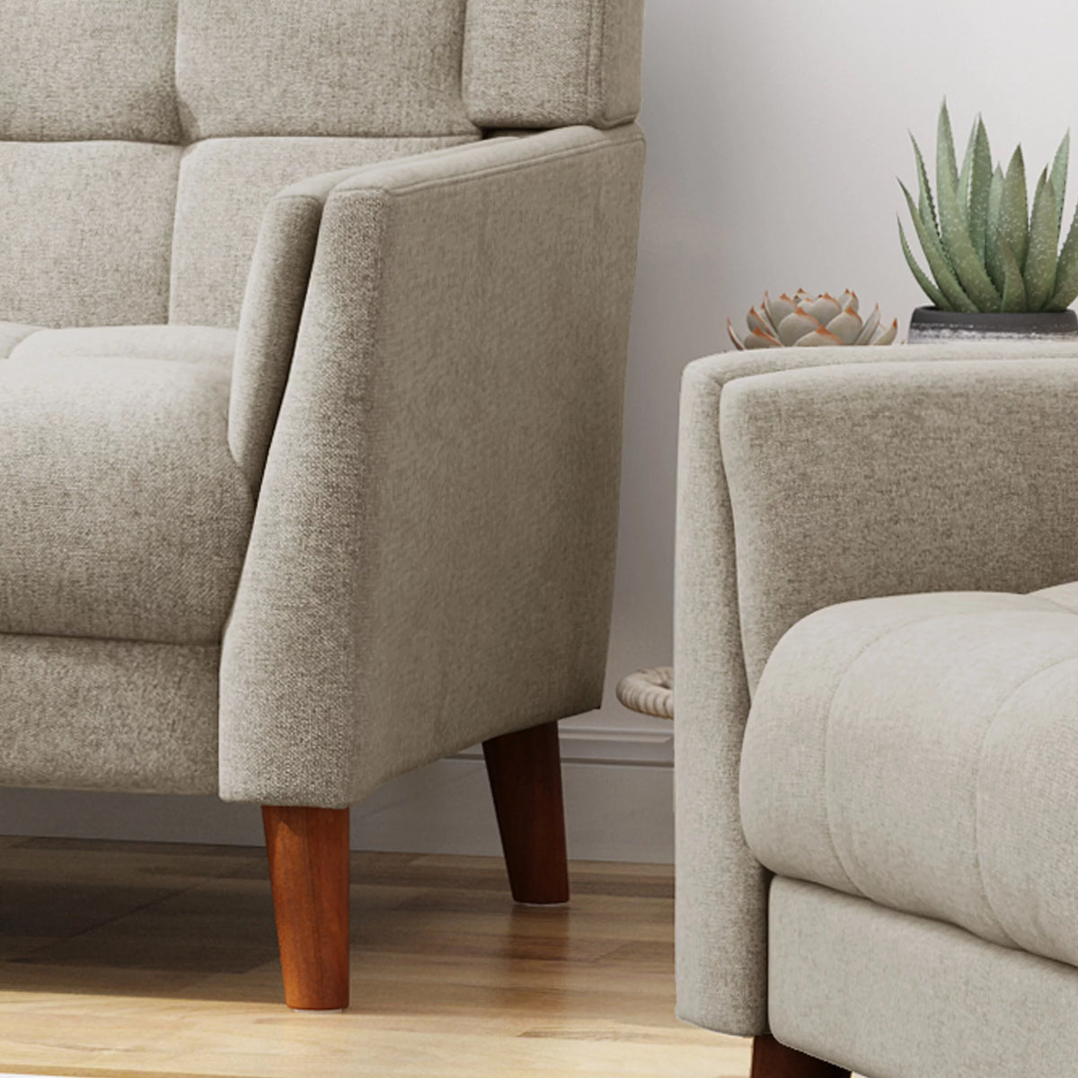Fabric Arm Chair and Loveseat Set F8262