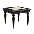 Marble Top Wooden Frame End Table T1565