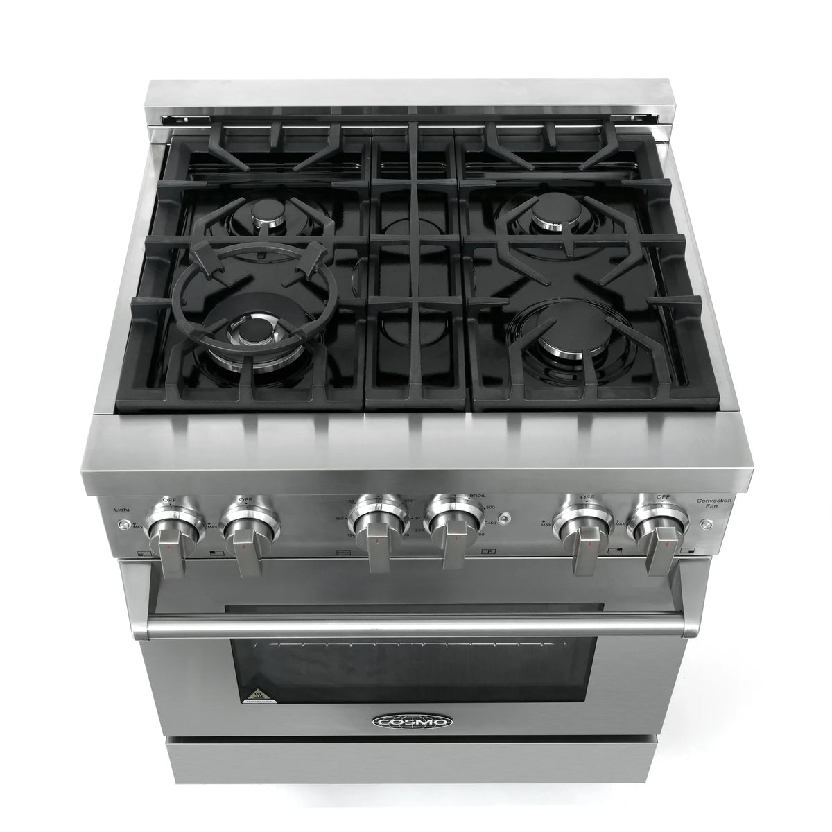 2 Piece Kitchen Appliance Package with Gas Range and Wall Mount Range Hood R678