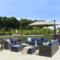 12 Pieces All-Weather Wicker Outdoor Sofa Set Y808
