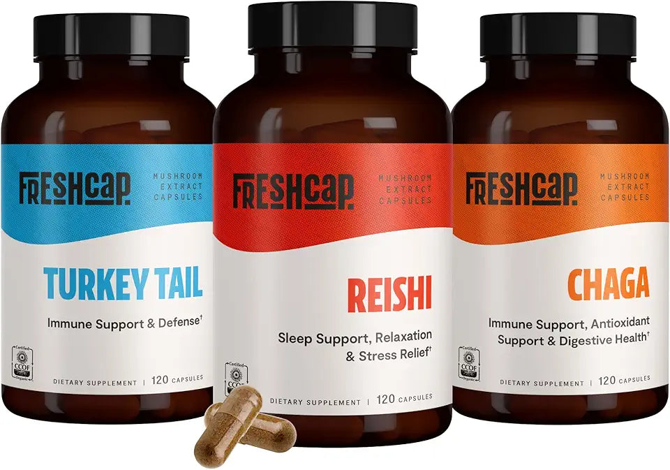 Reishi Turkey Tail Chaga Capsules P7169