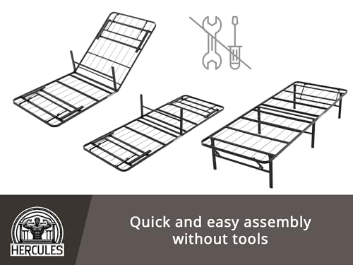 Folding Metal Bed Frame, 14 Inch Full H2759