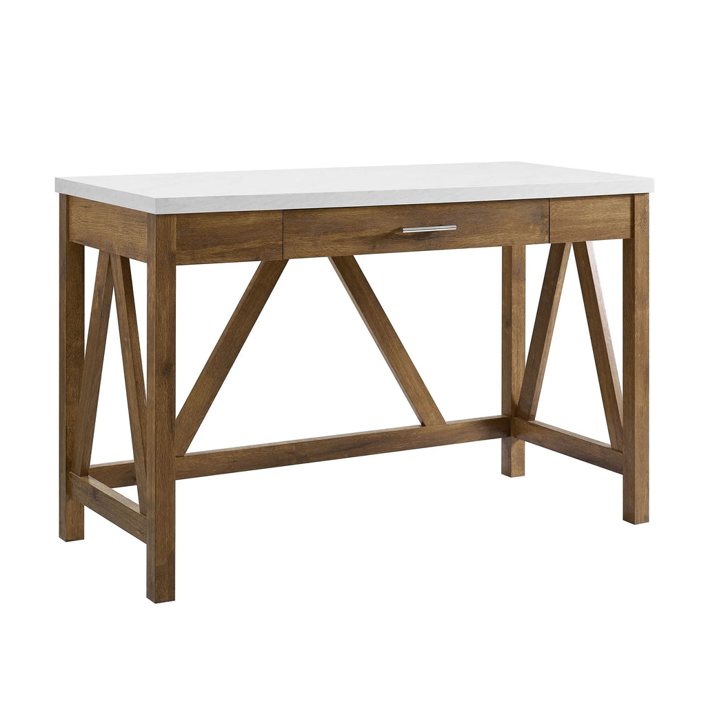 Rustic Farmhouse Computer Writing Desk with Drawer H164200