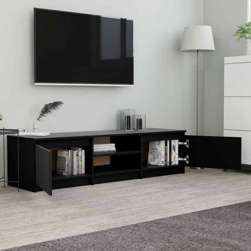 Black Chipboard TV Cabinet W4418
