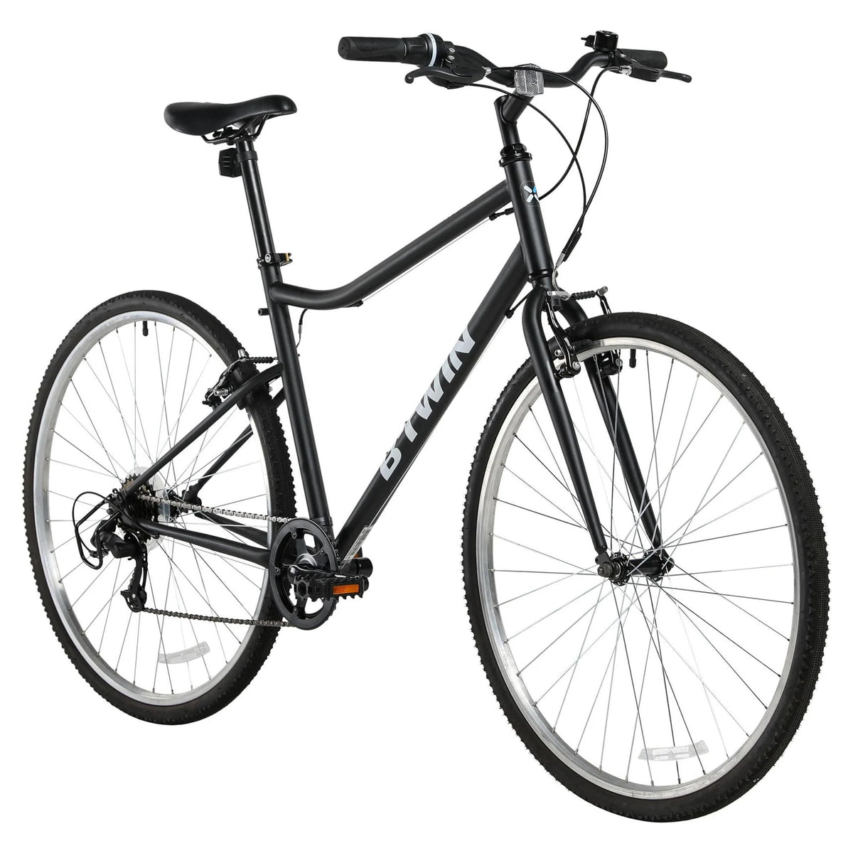 Black 6-Speed Adult Hybrid Bike B3299