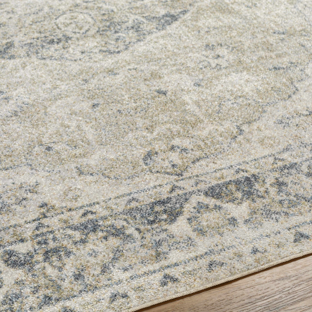 Washable 9x12 Light Sage Area Rug I93518