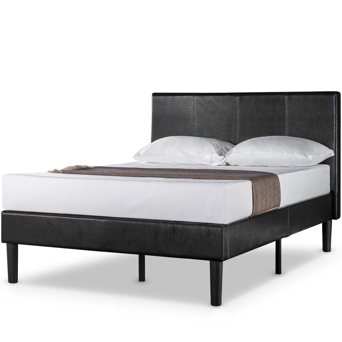 47 Faux Leather Platform Bed Frame W4325