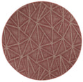 Burgundy 12' Round Solid Color Indoor/Outdoor Rug L608780