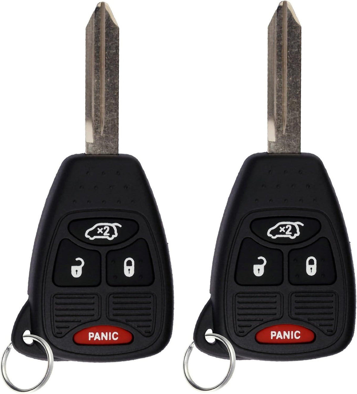Blue Keyless Entry Remote Control Car Key Fob (Pack of 2) T7309