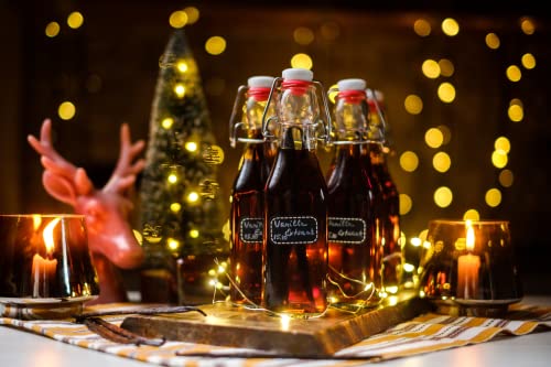 Set of 6 8.5oz Swing Top Glass Bottles J8844
