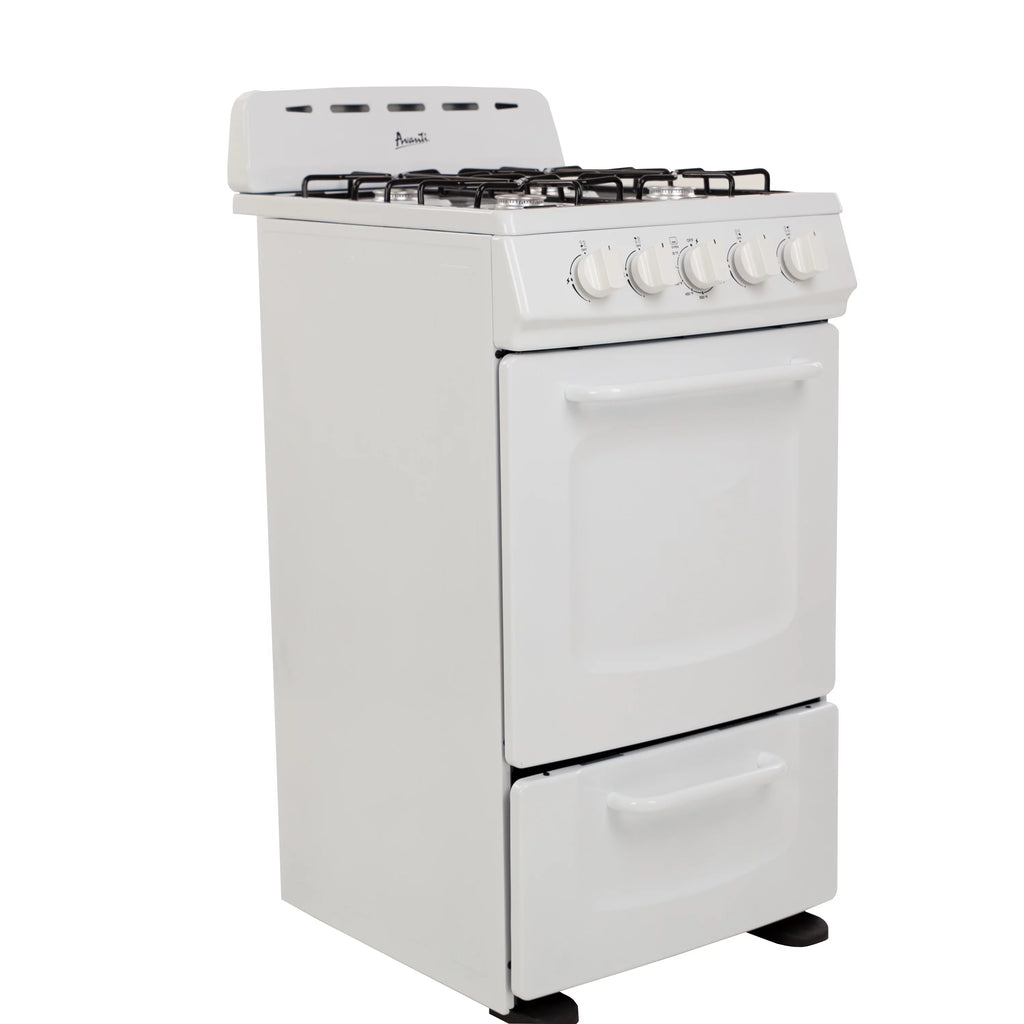 White Gas Range Oven K677