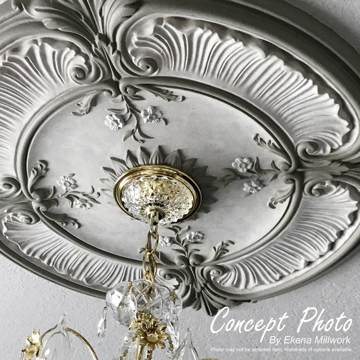 Hand-Painted Ceiling Medallion Z463587