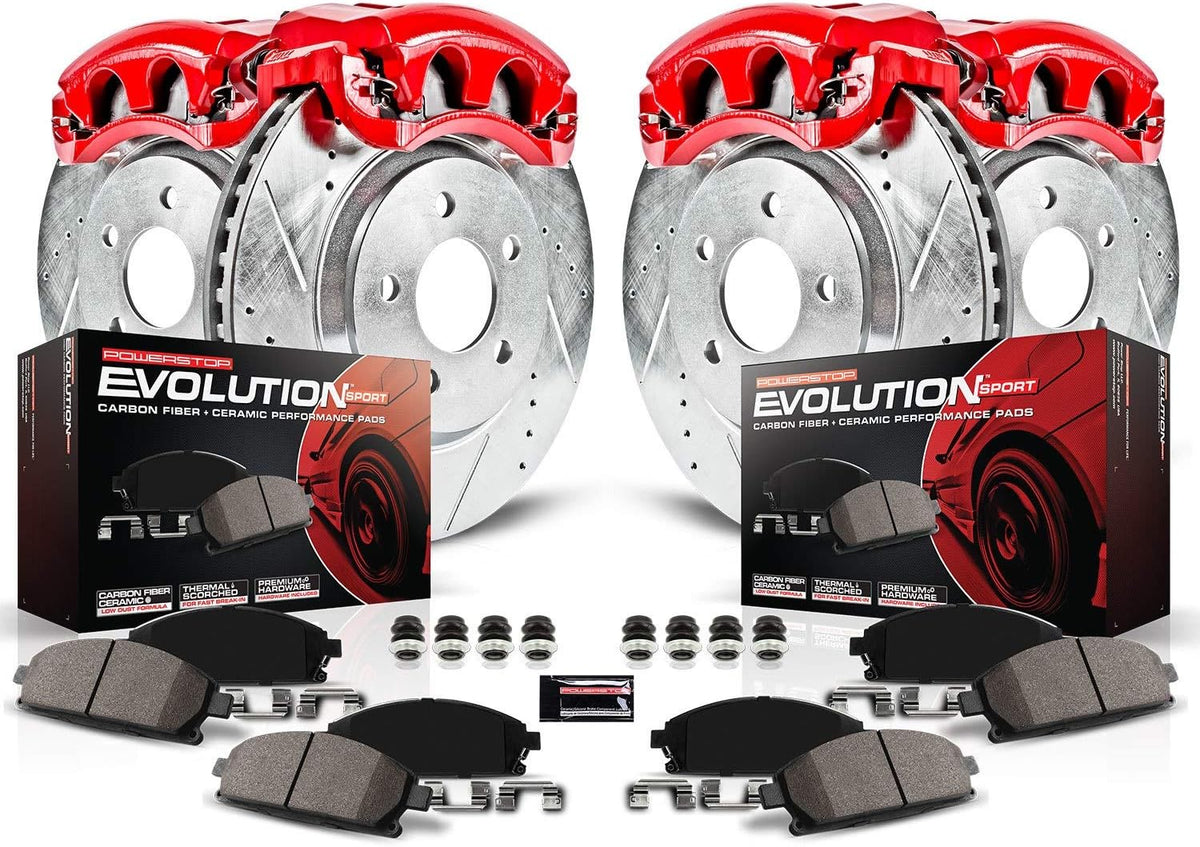 Front & Rear Carbon-Fiber Ceramic Brake Kit Y113
