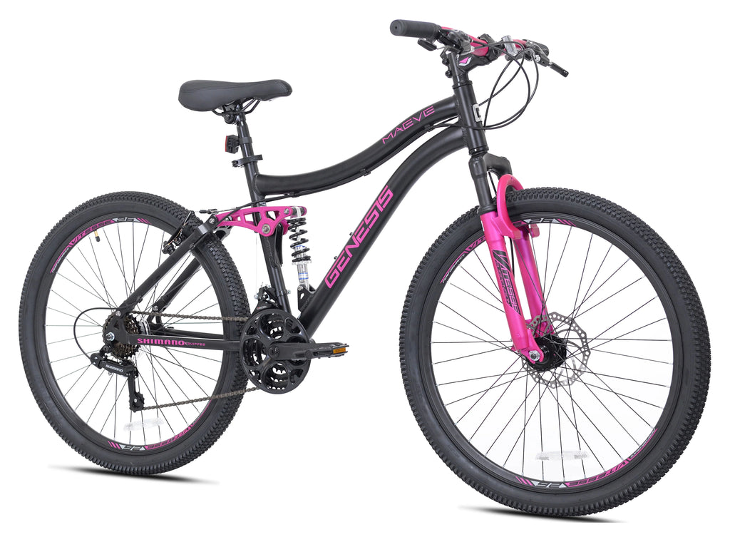 26 in. Black and Pink Mountain Bike R44641