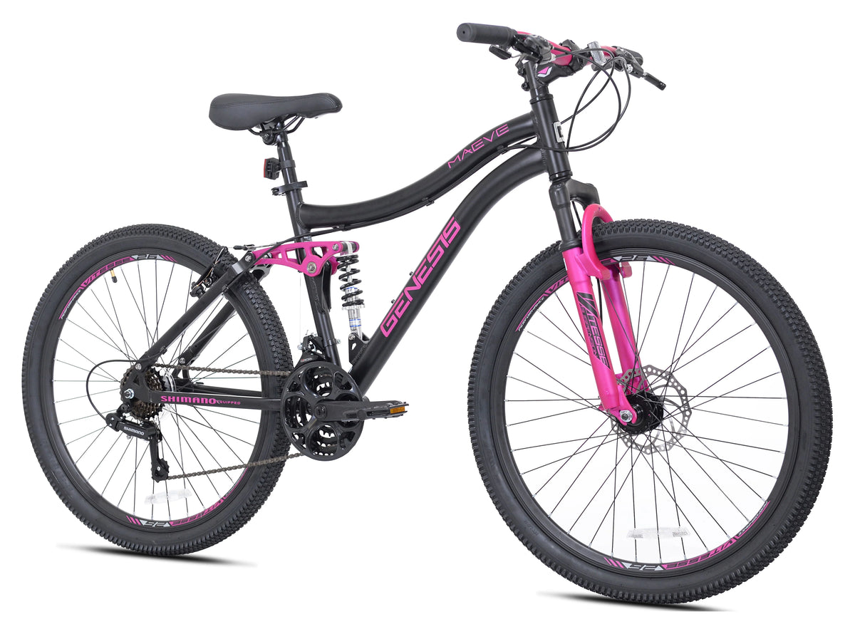 26 in. Black and Pink Mountain Bike R44641