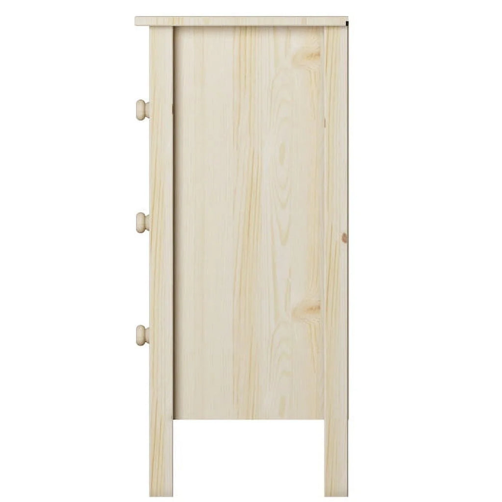 White 3 Drawer Extra Tall Nightstand V11289