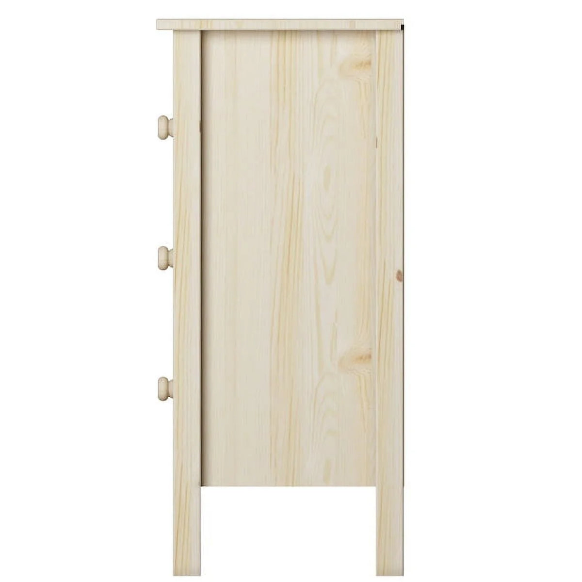 White 3 Drawer Extra Tall Nightstand V11289