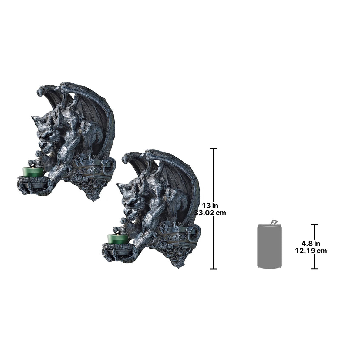 Gargoyle Wall Sconce Set of Two C99593