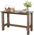 Counter Height Wooden Dining Table Light Brown S30547