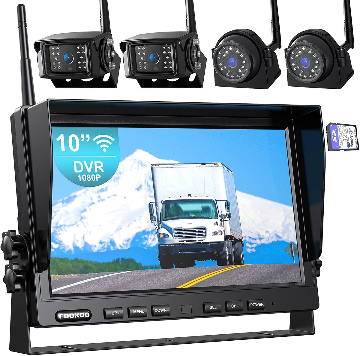 1080P 7-inch Wireless Backup Camera System I1456