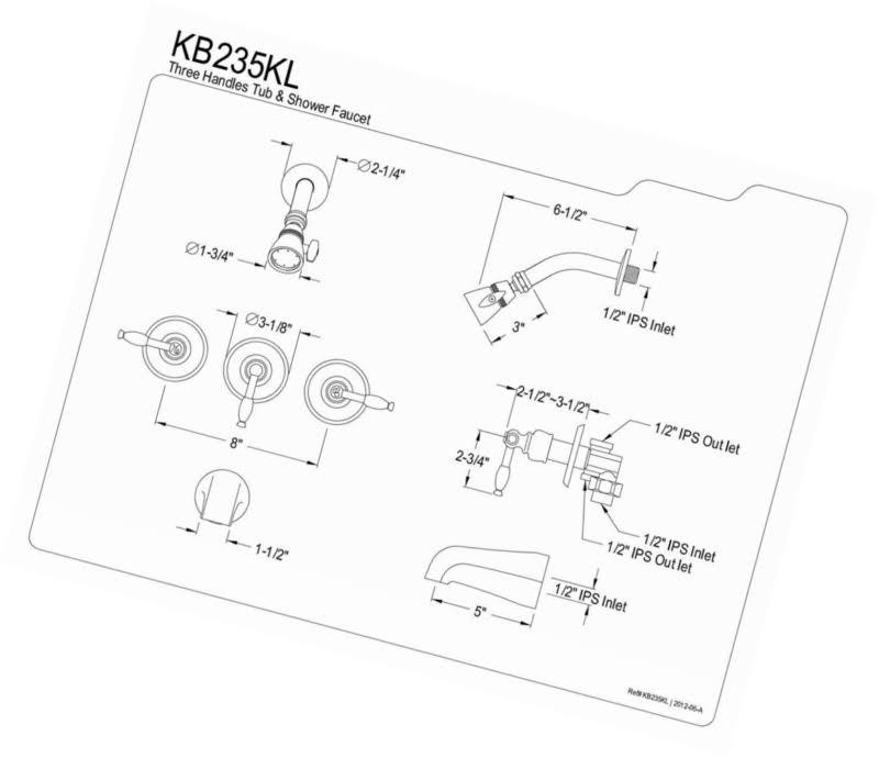 Oil Rubbed Bronze Tub & Shower Faucet X578