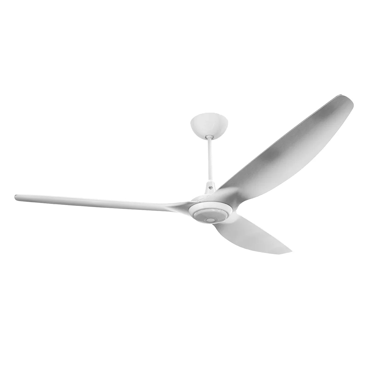 84 Ceiling Fan with Brushed Aluminum Blades and White Finish A36095
