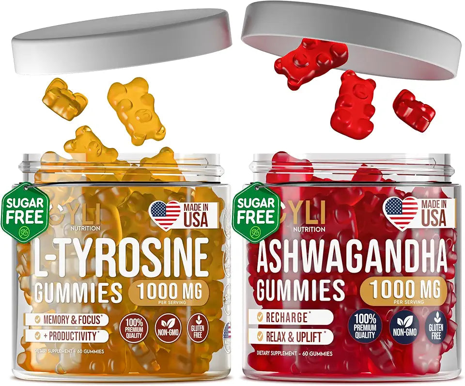 L-Tyrosine and Ashwagandha Gummies Bundle G85622